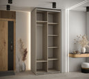 Dakota I Sliding Door Wardrobe 100cm in Cashmere
