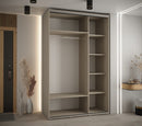 Dakota X Sliding Door Wardrobe 150cm in Cashmere