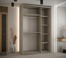Dakota X Sliding Door Wardrobe 150cm in Cashmere