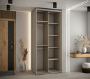 Dakota I Sliding Door Wardrobe 100cm in Cashmere