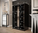 Tilburg Sliding Door Wardrobe 120cm in Dark Oak
