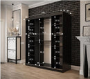 Tilburg Sliding Door Wardrobe 180cm in Dark Oak