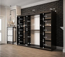 Tilburg Sliding Door Wardrobe 250cm in Dark Oak