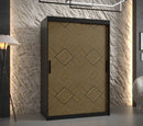 Kair I Sliding Door Wardrobe 120cm in Black