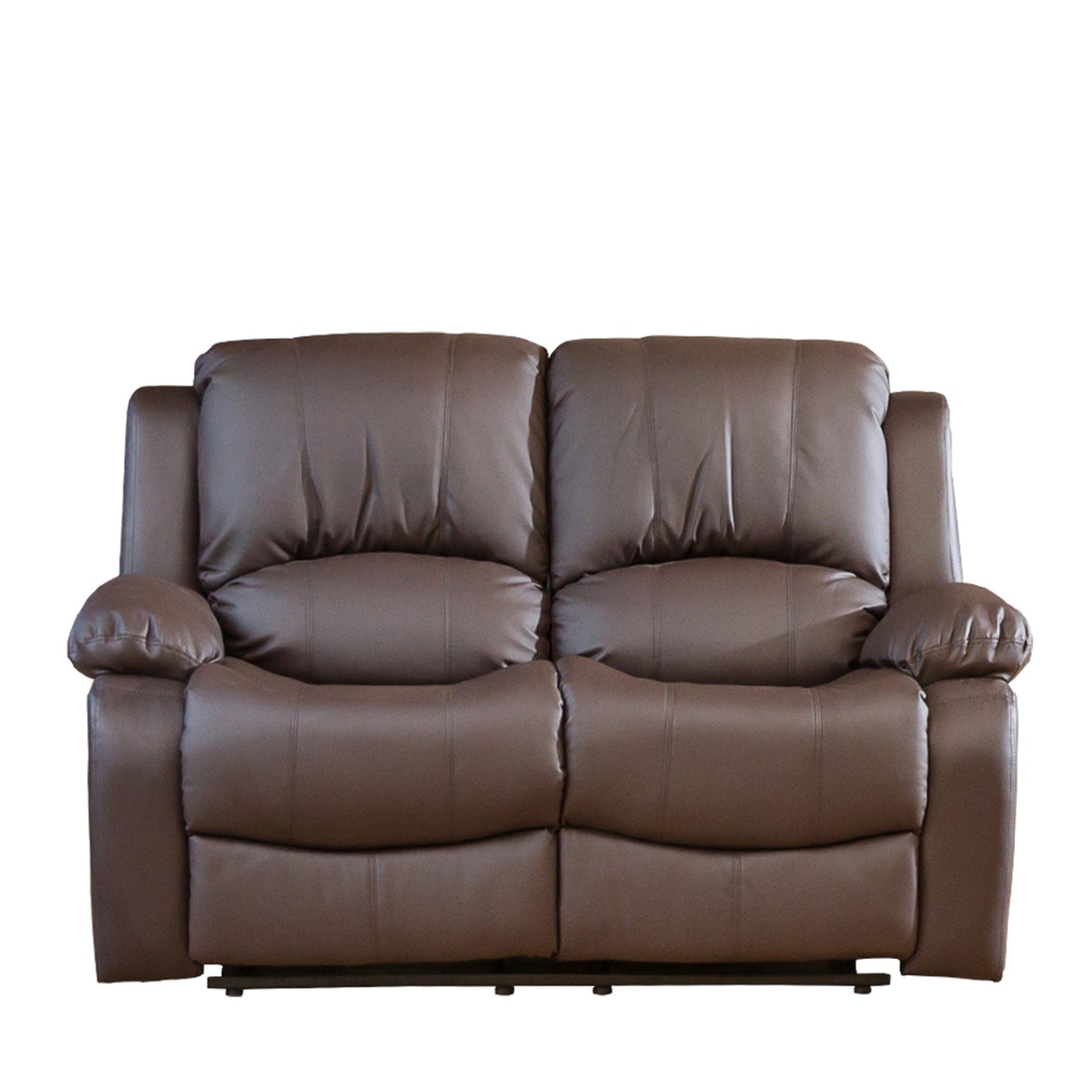 Stylish Two-Seater Recliner Sofa – Perfect for Relaxation in Compact Spaces in Brown