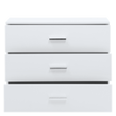 Siena 27 Chest of Drawers in White Gloss