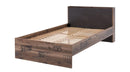 Fargo Bed 15 Width 120cm in Raw Steel