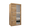 Verona 02 Sliding Door Wardrobe 100cm in Oak Artisan