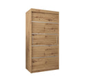 Verona 01 Sliding Door Wardrobe 100cm in Oak Artisan