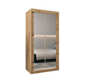 Tokyo III Sliding Door Wardrobe 100cm in Oak Artisan