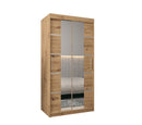 Verona 04 Sliding Door Wardrobe 100cm in Oak Artisan