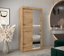 Tokyo II Sliding Door Wardrobe 100cm in Oak Artisan