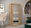 Verona 04 Sliding Door Wardrobe 100cm in Oak Artisan