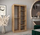 Verona 01 Sliding Door Wardrobe 100cm in Oak Artisan