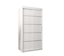 Verona 01 Sliding Door Wardrobe 100cm in White