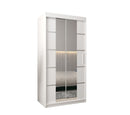 Verona 04 Sliding Door Wardrobe 100cm in White