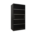 Verona 01 Sliding Door Wardrobe 100cm in Black