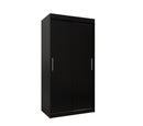 Tokyo Sliding Door Wardrobe 100cm in Black