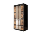 Tilburg I Sliding Door Wardrobe 100cm in Dark Oak