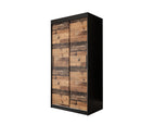 Tilburg Sliding Door Wardrobe 100cm in Dark Oak