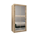 Tokyo III Sliding Door Wardrobe 100cm in Oak Sonoma