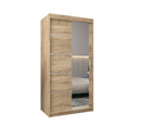 Verona 02 Sliding Door Wardrobe 100cm in Oak Sonoma