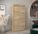 Tokyo Sliding Door Wardrobe 100cm in Oak Sonoma