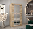 Verona 04 Sliding Door Wardrobe 100cm in Oak Sonoma