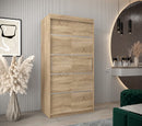 Verona 01 Sliding Door Wardrobe 100cm in Oak Sonoma