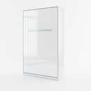 CP-02 Vertical Wall Bed Concept in White Gloss [EU Large Single]