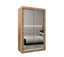 Tokyo III Sliding Door Wardrobe 120cm in Oak Artisan