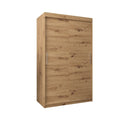 Tokyo Sliding Door Wardrobe 120cm in Oak Artisan