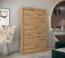 Tokyo Sliding Door Wardrobe 120cm in Oak Artisan