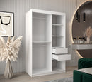 Tokyo I Sliding Door Wardrobe 120cm in White