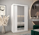 Tokyo I Sliding Door Wardrobe 120cm in White