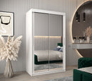 Tokyo III Sliding Door Wardrobe 120cm in White