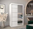 Verona 02 Sliding Door Wardrobe 120cm in White