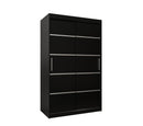 Verona 01 Sliding Door Wardrobe 120cm in Black