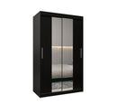 Tokyo I Sliding Door Wardrobe 120cm in Black