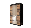 Tilburg I Sliding Door Wardrobe 120cm in Dark Oak