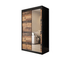 Tilburg II Sliding Door Wardrobe 120cm in Dark Oak