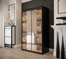 Tilburg I Sliding Door Wardrobe 120cm in Dark Oak