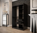 Tilburg I Sliding Door Wardrobe 120cm in Dark Oak