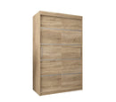 Verona 01 Sliding Door Wardrobe 120cm in Oak Sonoma