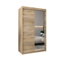 Verona 02 Sliding Door Wardrobe 120cm in Oak Sonoma