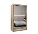 Tokyo III Sliding Door Wardrobe 120cm in Oak Sonoma