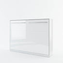 CP-04 Horizontal Wall Bed Concept in White Gloss [EU Double]