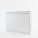 CP-04 Horizontal Wall Bed Concept in White Matt [EU Double]