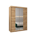 Tokyo I Sliding Door Wardrobe 150cm in Oak Artisan