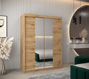 Tokyo I Sliding Door Wardrobe 150cm in Oak Artisan